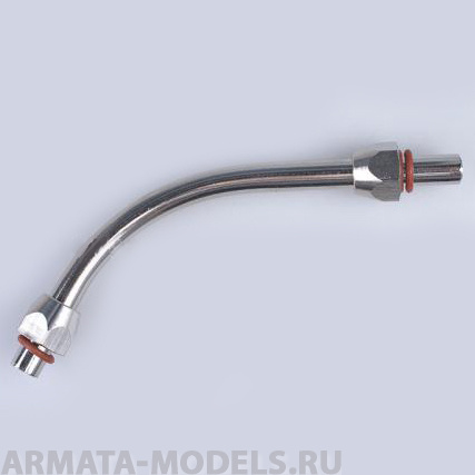 8117 Переходник гайка M12x1 - трубка - гайка M12x1 (головка компрессора 1203 II - ресивер) комплект с прокладками