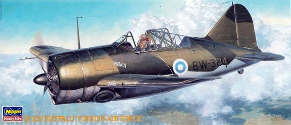 00915  Самолет B-239 Buffalo9 Finnish air Force Hasegawa