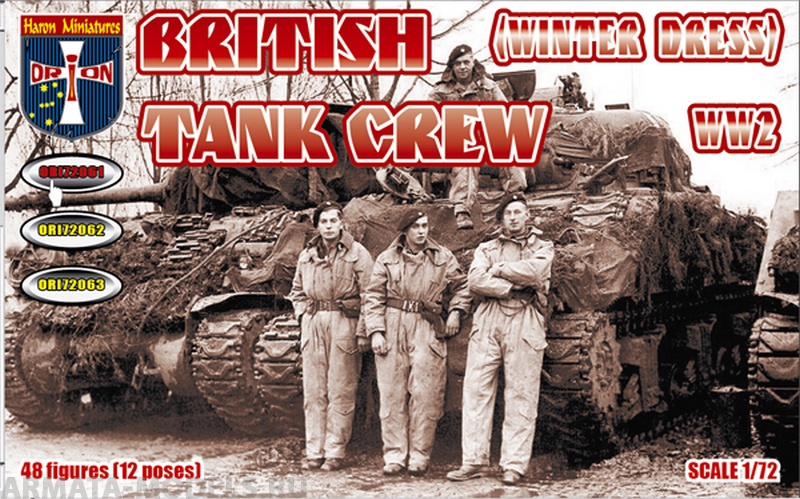 ORI72061 Фигуры British Tank Crew (Winter Dress). WW2 Orion