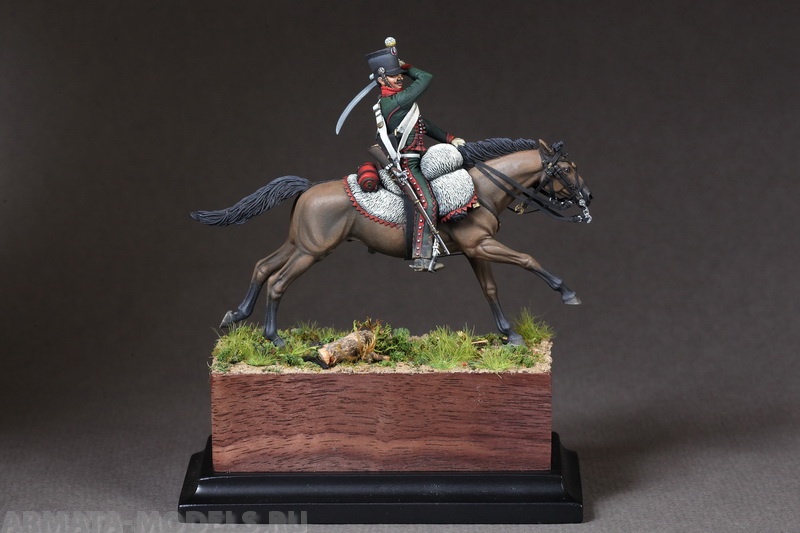5432SOGA Trooper the 8th Hussar regiment. France. 1809 year. SOGA Miniatures