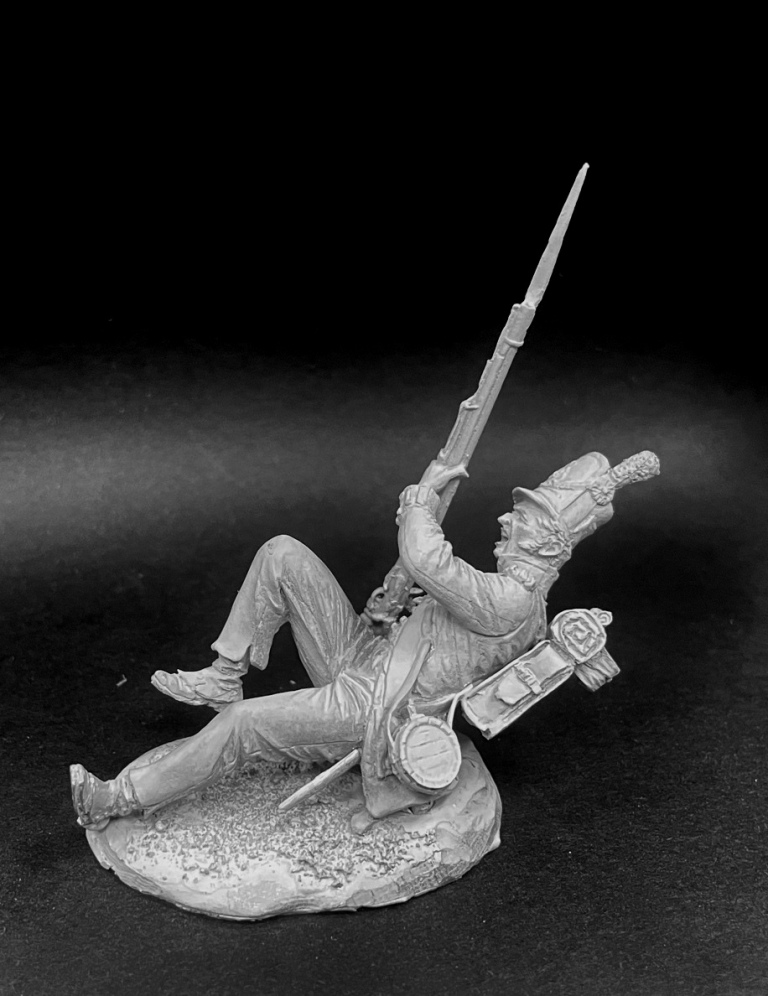 VD-54030(M). Рядовой (№2) британских пехотных полков, 1812-15 гг. Материал - белый металл. Chronos Miniatures