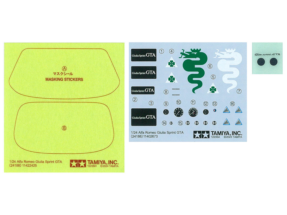 24188 Сборная модель Alfa Romeo Giulia Sprint GTA Tamiya