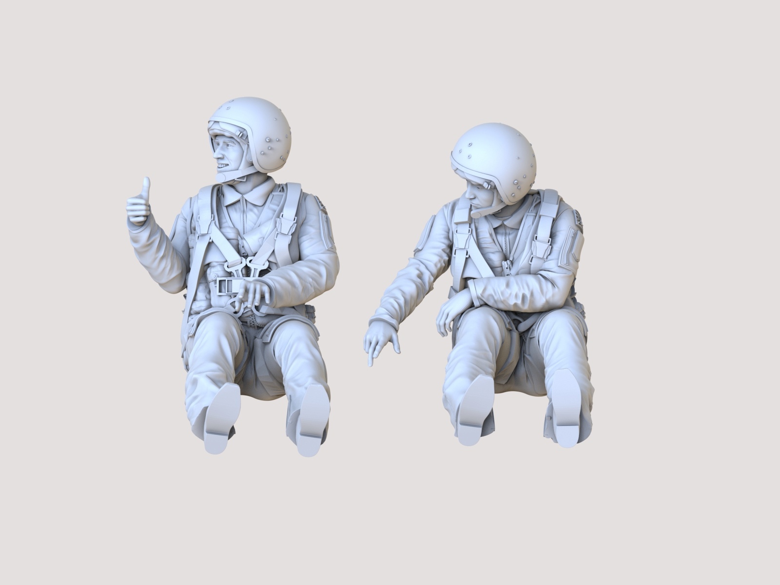 smk48049 Сидячие пилоты для Ка-52 ( Не для свободной продажи )