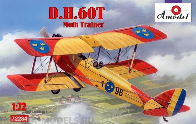 АМ72284 Самолет DH60T Moth Trainer Amodel