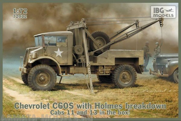 IBG72032 Грузовик Chevrolet C60S with Holmes breakdown (IBG models) 1/72 IBG models