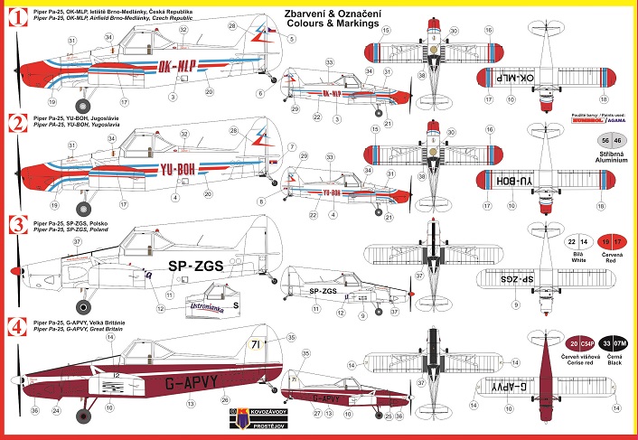 KPM0123 Pa-25 Pawnee KP Models