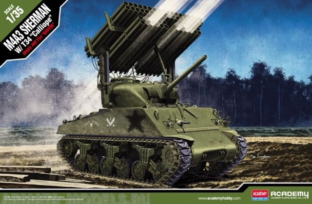 13294 Танк M4A3 Sherman w/ T34 Calliope Academy