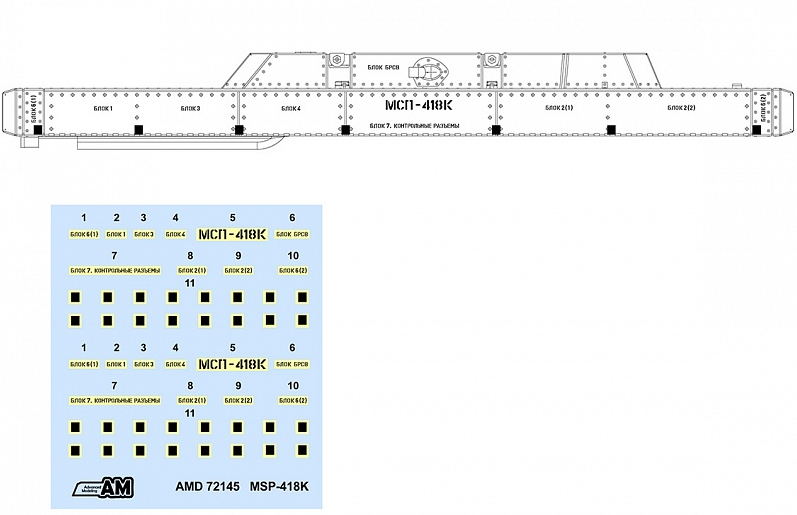 АМС72145 МСП-418К Малогабаритная станция помех  (Advanced Modeling) 1/72