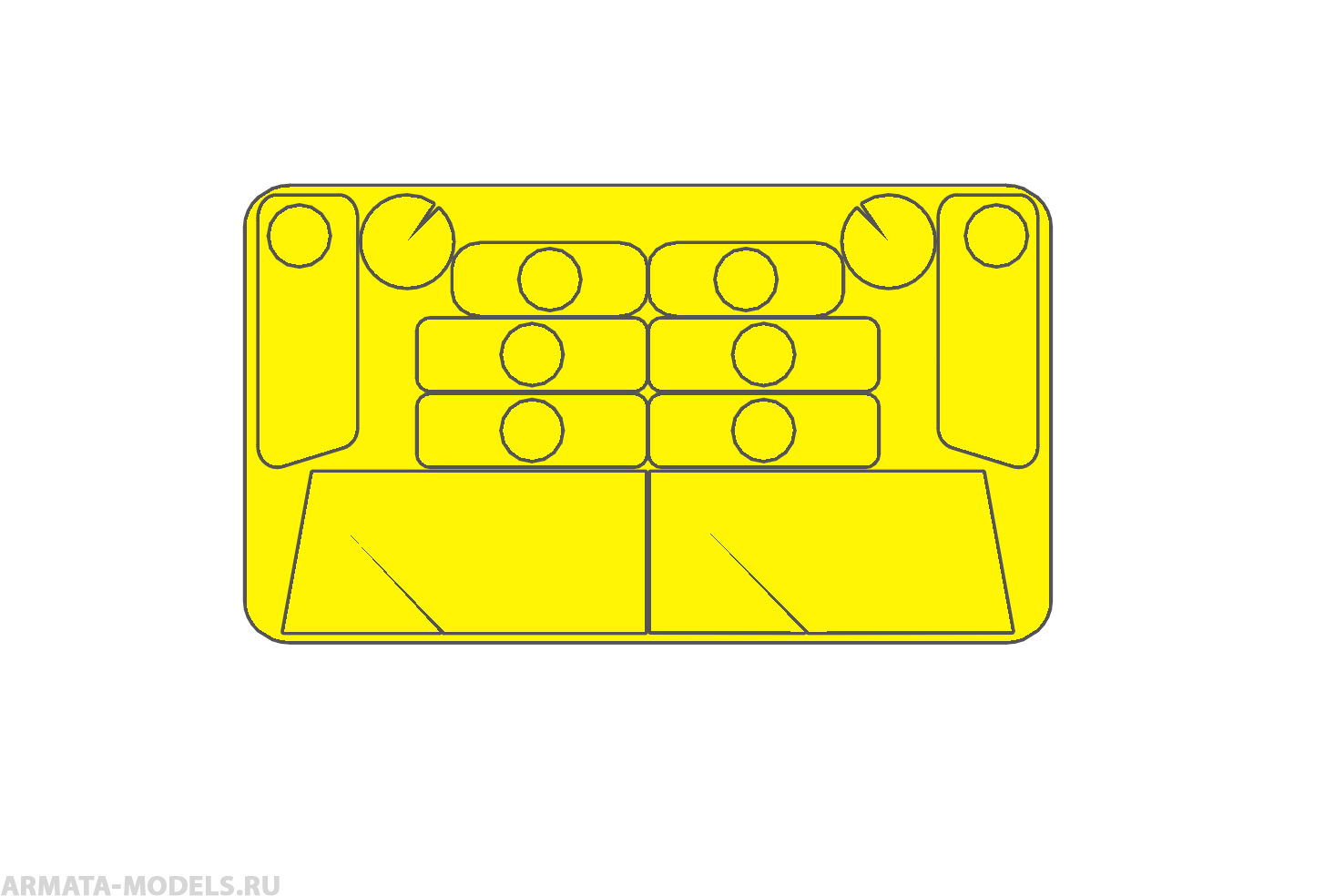 AM35102 Маска окрасочная для 233014 Тигр Корнет Звезда
