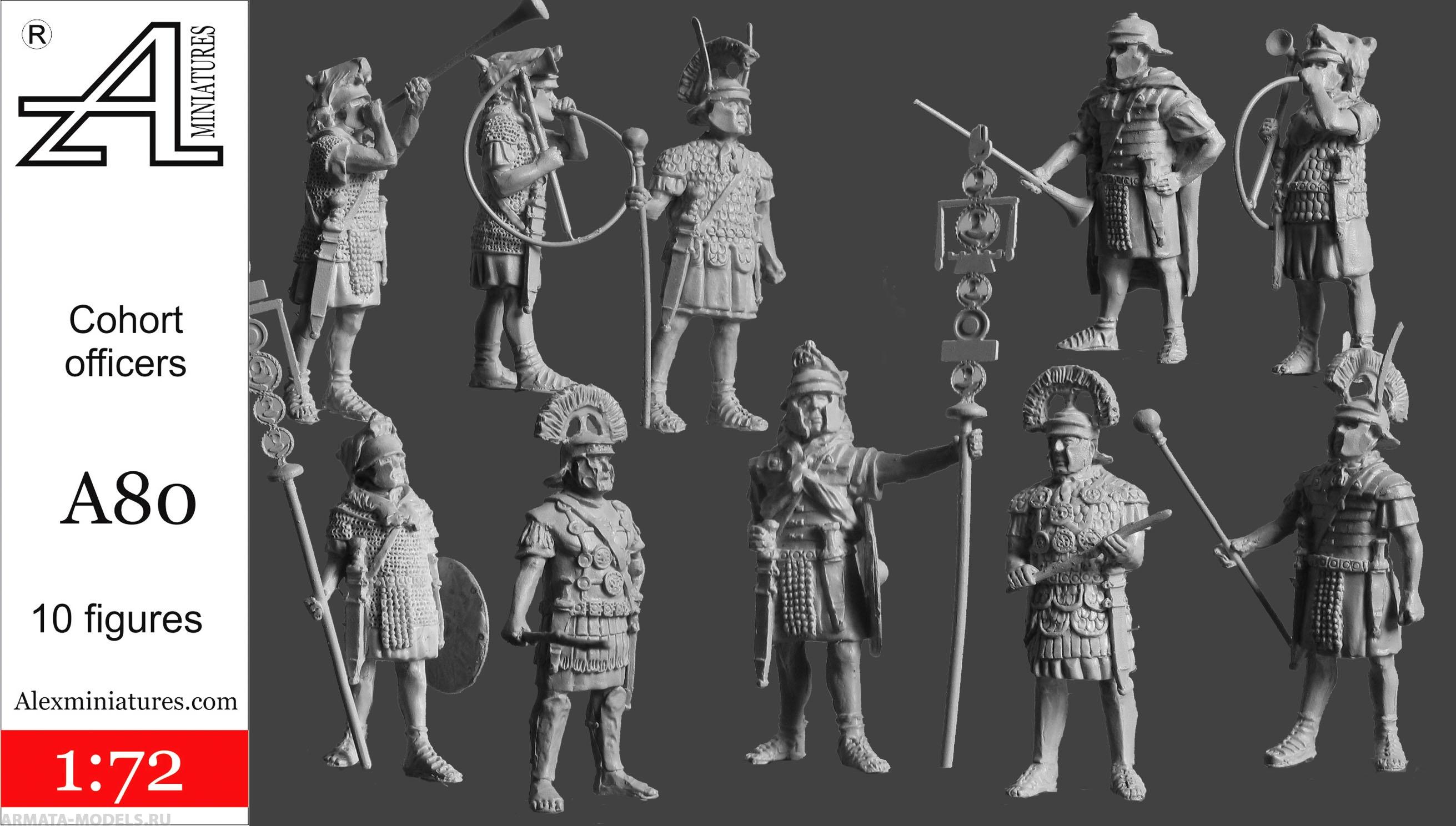A80 Офицеры когорты1:72 Alex miniatures