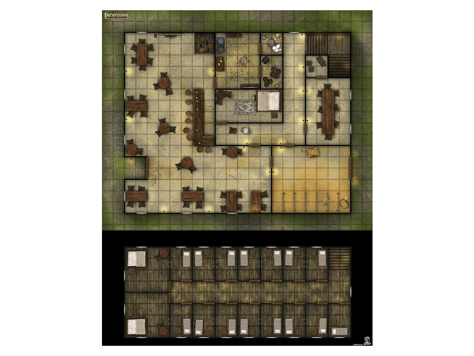 1808HW Pathfinder НРИ: Поле игровое «Таверна»