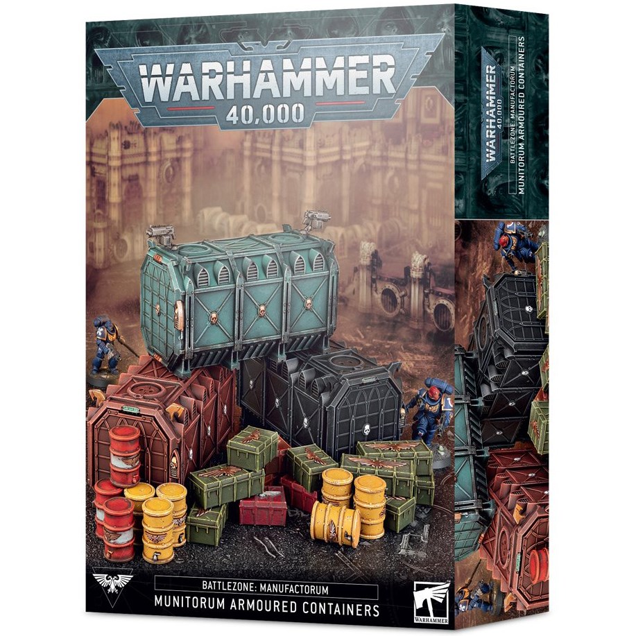 64-98GW Набор Зона Битвы: Мануфакторум. Бронированные Контейнеры Муниторума (Battlezone: Manufactorum - Munitorum Armoured Containers)