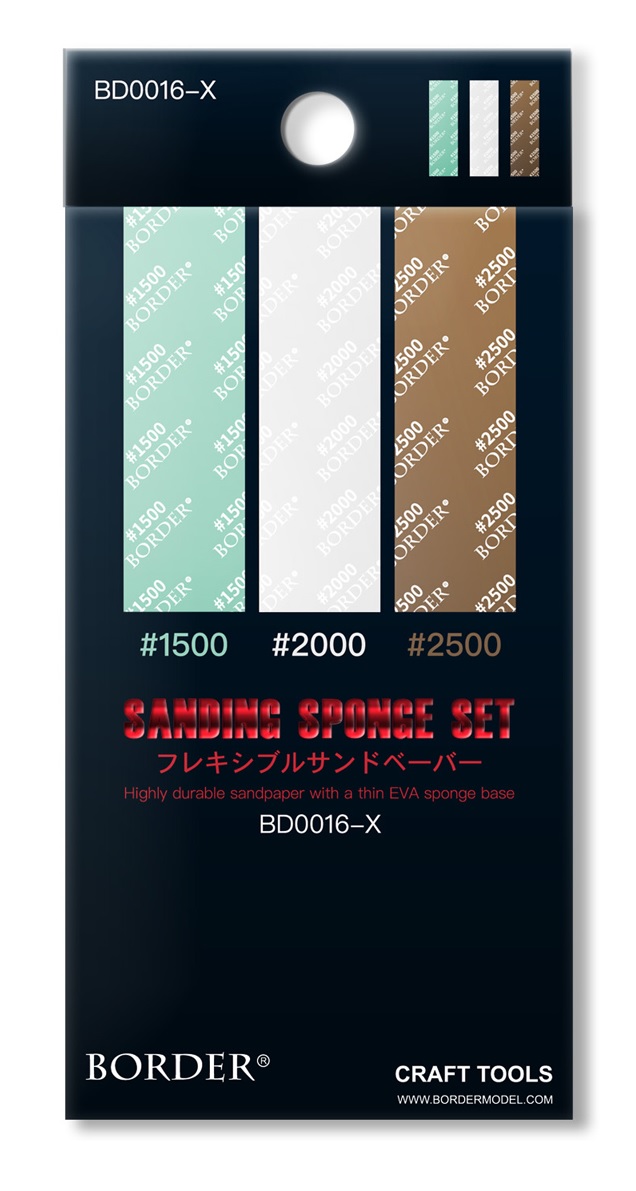 BD0016-X  Sanding Sponge Set #1500 #2000 #2500