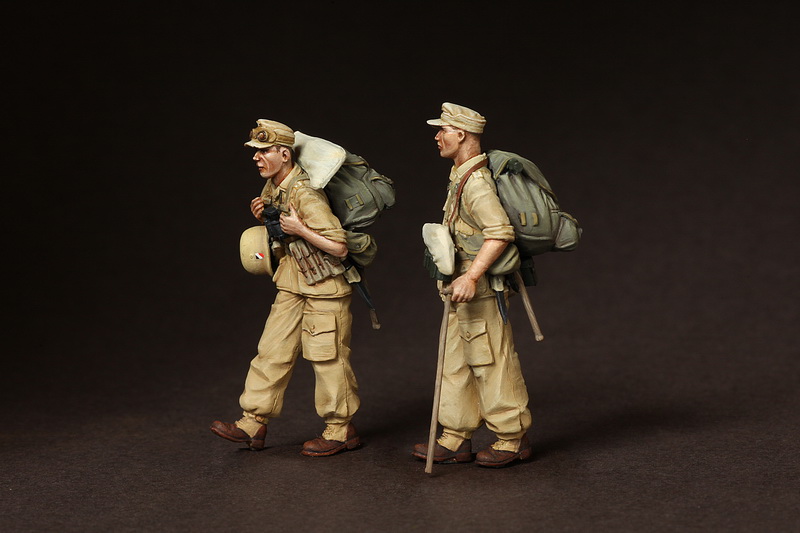 3610SOGA Feldwebels Fallschirmjager- Brigade Ramcke. El Alamein, August 1942. SOGA Miniatures