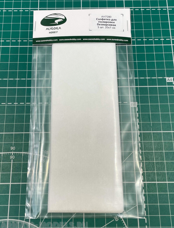 AH7280 Салфетка для полировки безворсовая 7х20см, 5 шт