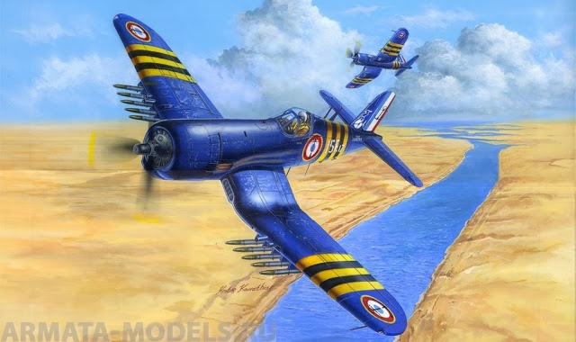 80392 Самолет F4U-7 Corsair FRENCH NAVY Hobby Boss