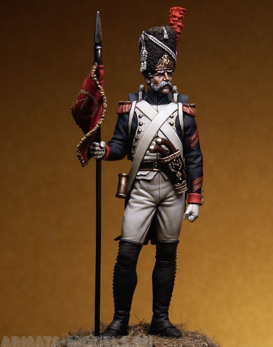75-095PEG Grenadiers of the guard, Sergeant Second Eagle Bearer, 1810. Pegaso Models