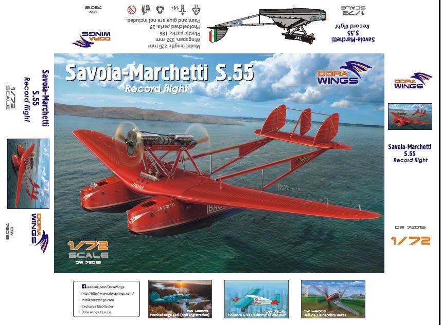 DW72015 Летающая лодка Савойя-Маркетти S.55 рекордные полеты Dora Wings