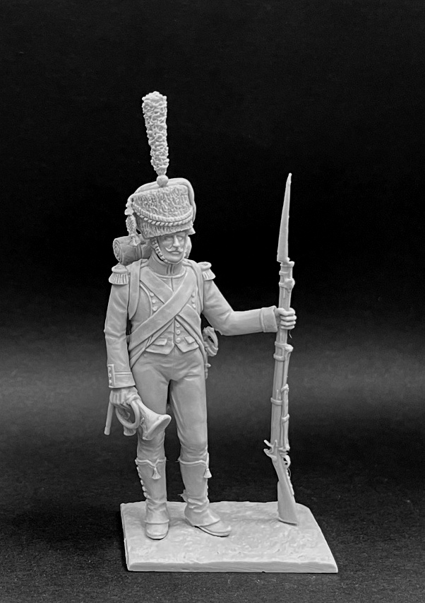 CHM-54316. Корнет вольтижеров легкой пехоты, Франция 1809-12 гг. Материал - смола. Chronos Miniatures