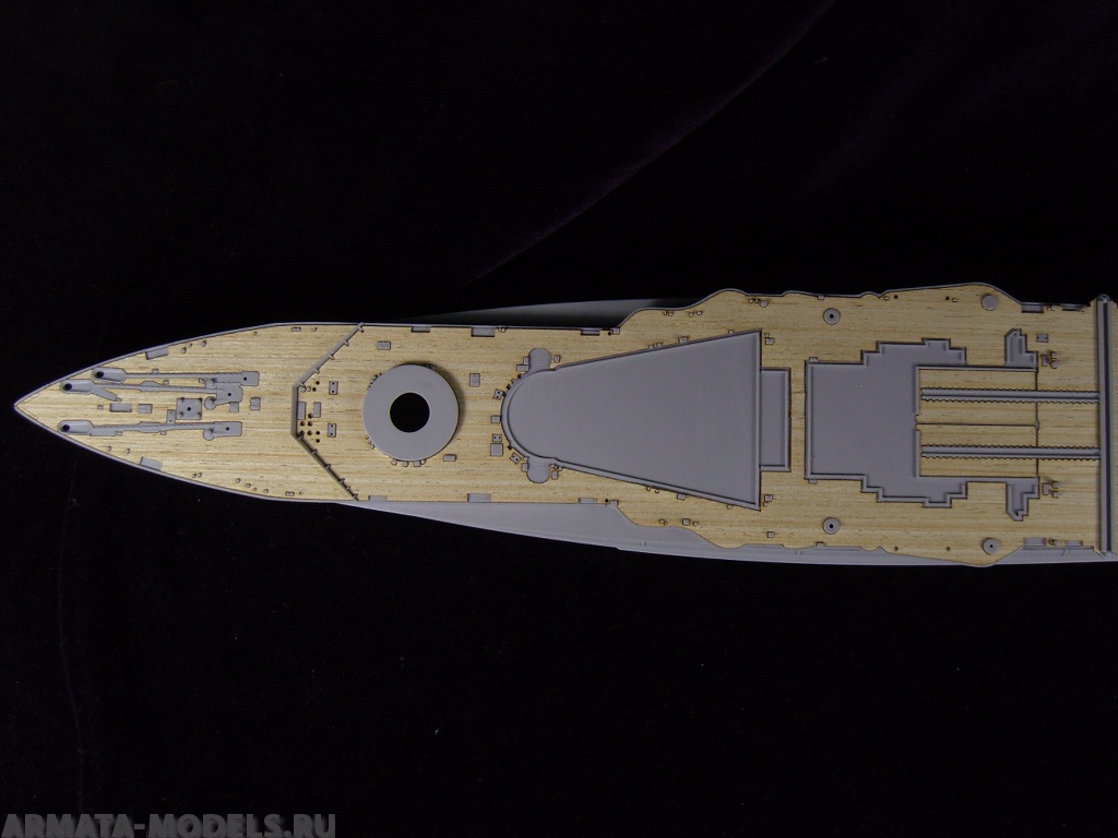 AW10074 Деревянная палуба для Battleship HMS Warspite 1942