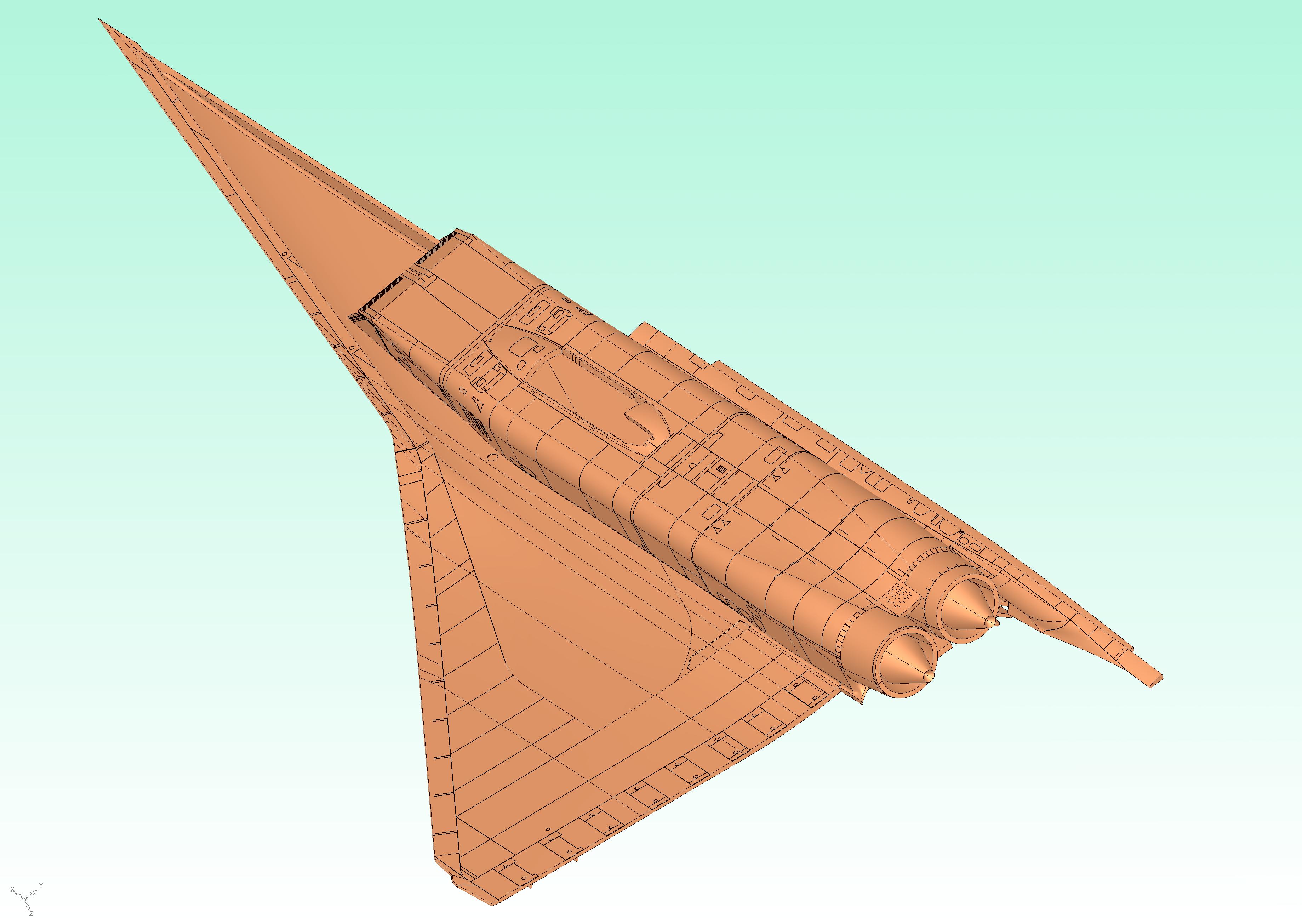 14402 Ту-144Д, Советский сверхзуковой пассажирский самолет ICM