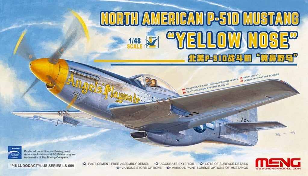 LS-009 North American P-51D Mustang `Yellow Nose`