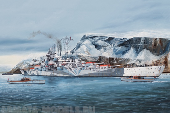 05359P Флот German Tirpitz Battleship Trumpeter