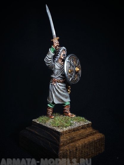 204ТБ ВИМ, пеший монгол с саблей, 54 мм Три Богатыря