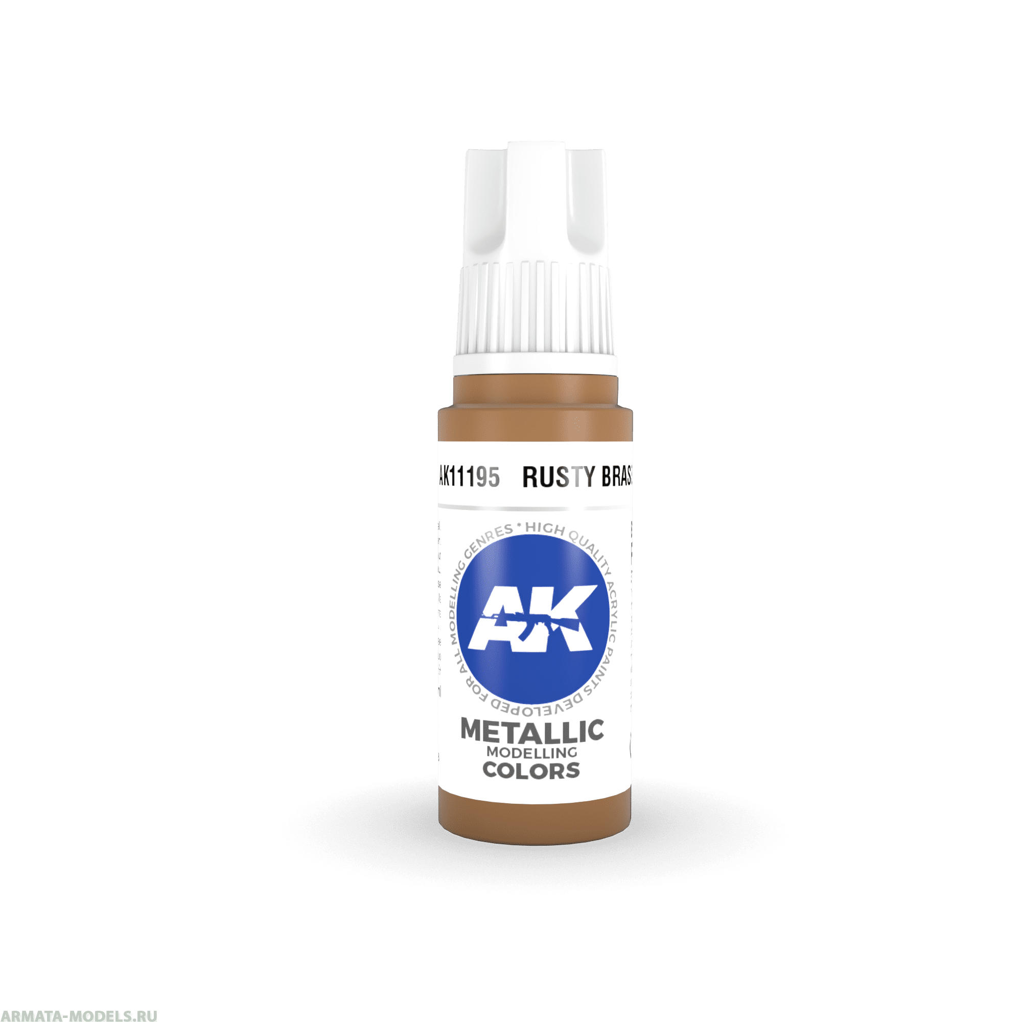 AK11195 Краска акриловая Rusty Brass 17ml