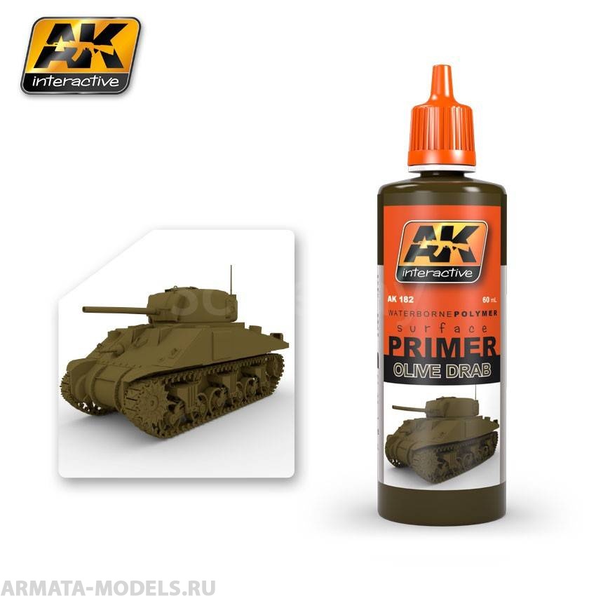 AK-182 Грунт акриловый OLIVE DRAB PRIMER