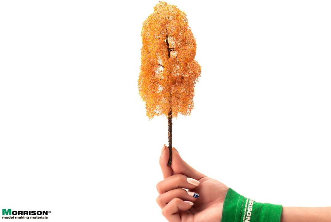 011duo020 Осеннее дерево для диорамы 20 см. серия «Profi»