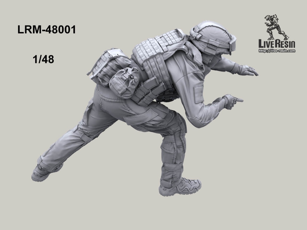 LRM48001 Пулеметчик ССО РФ для пулеметной установки  «КОРД-В» в дверной проем вертолета Ми-24