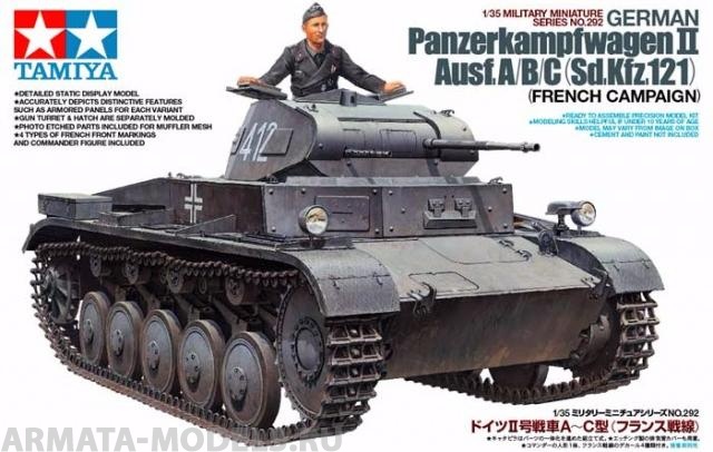 35292T Танк Pz.Kpfw II Ausf А/B/C  Tamiya
