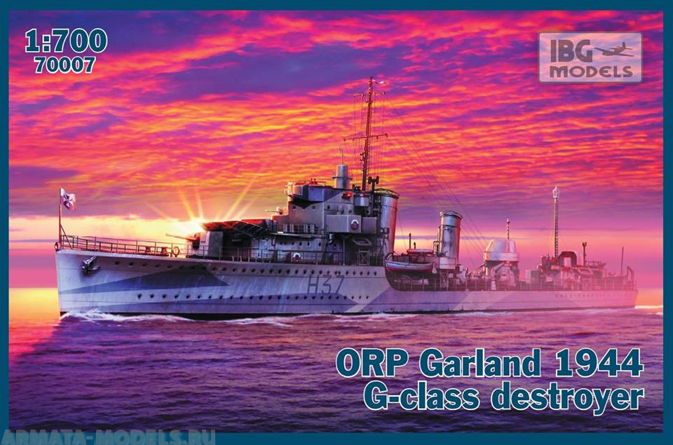 IBG70007 Корабль Garland 1944 G-class Destroyer (IBG models) 1/700 IBG models