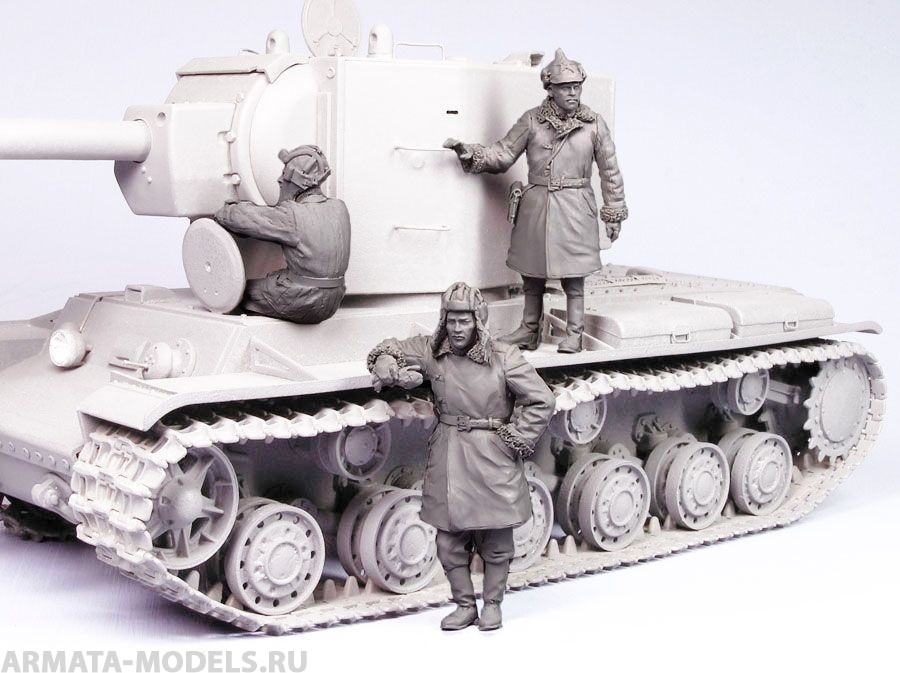 Т-35095 Советские танкисты КВ-2 (зима 1939-44 гг) (3) Tank