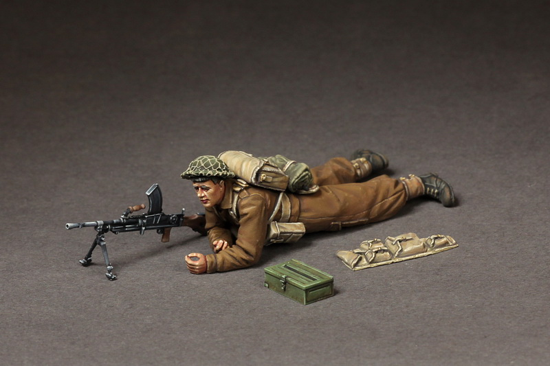 35137SOGA Machine gunner British infantry at rest. SOGA Miniatures