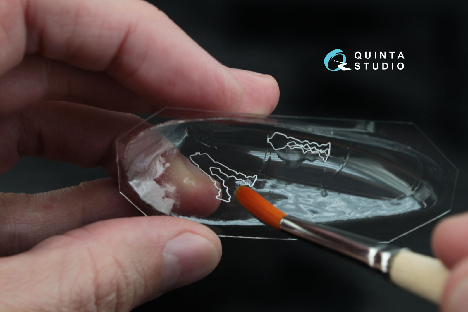 QC72007 1:72 Набор остекления для  модели Як-130 с дет.шнуром (для модели  фирмы Звезда)