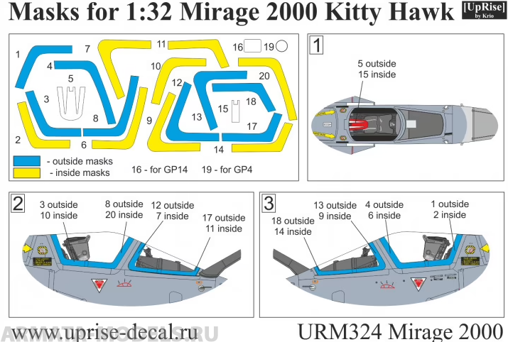 URM324 Mirage 2000C (1/32, Kitty Hawk)