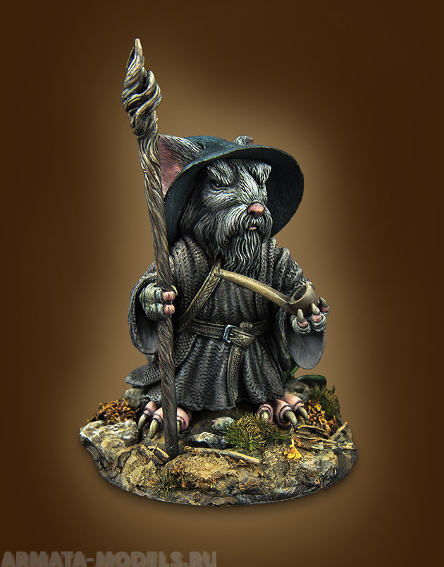 СM-M03 Декоративная фигурка из смолы Мышьдальф (Graydalf) ScaleBro