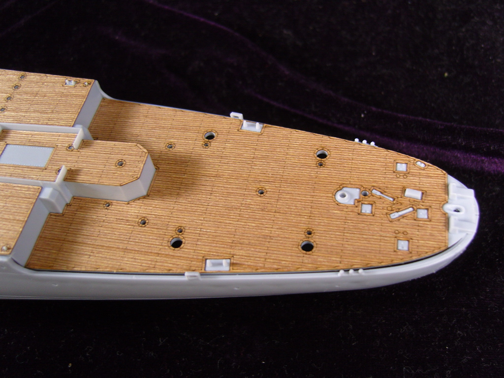 AW50017 Деревянная палуба для 1/400 Jean Bart