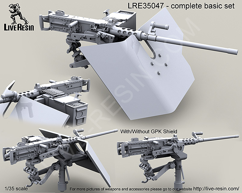 LRE35047 Пулемёт M2 Browning .50 калибр на треноге M3
