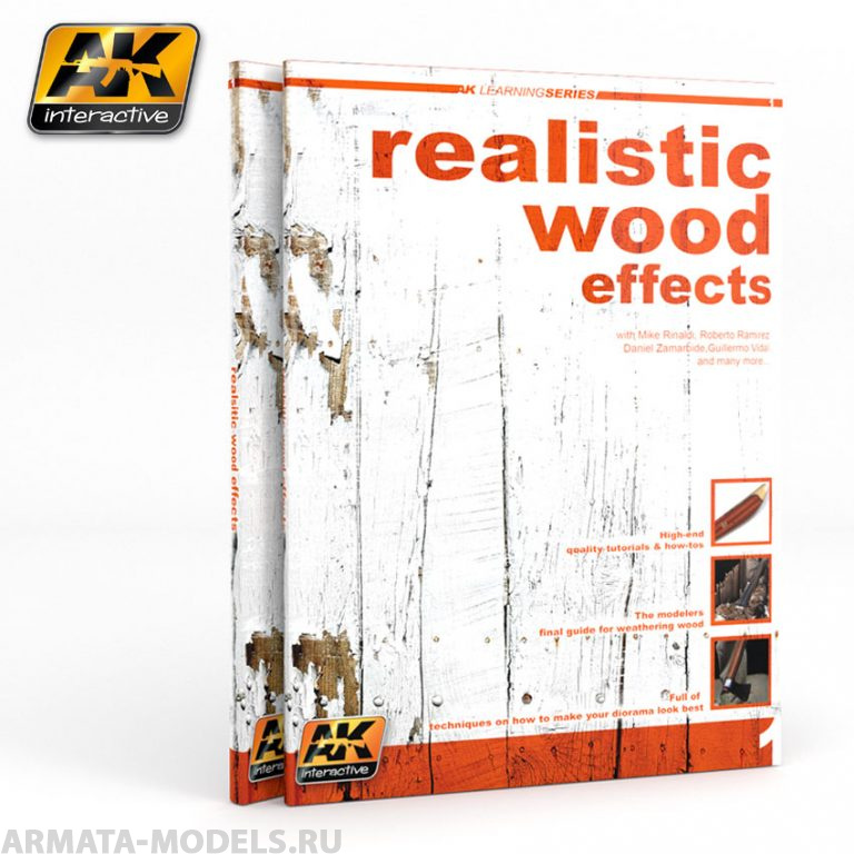 AK259 Обучаюшие книгу по моделизму REALISTIC WOOD EFFECTS IMPROVED ED. (AK LEARNING SERIES N?1)