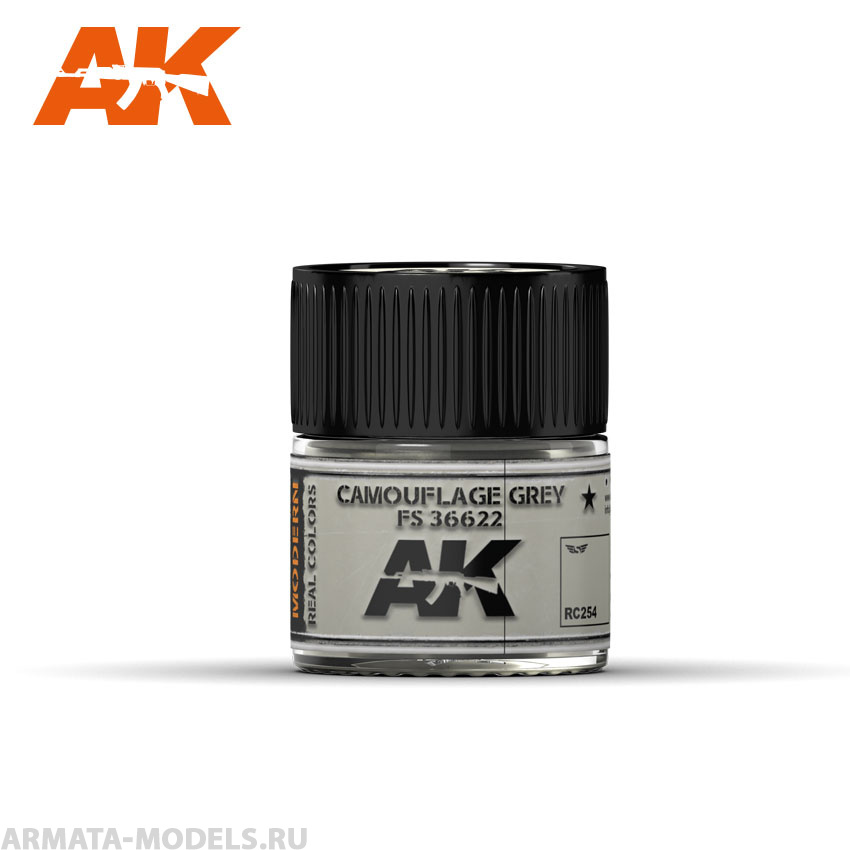 RC254 Краска Real Colors Camouflage Grey FS 36622 10ml