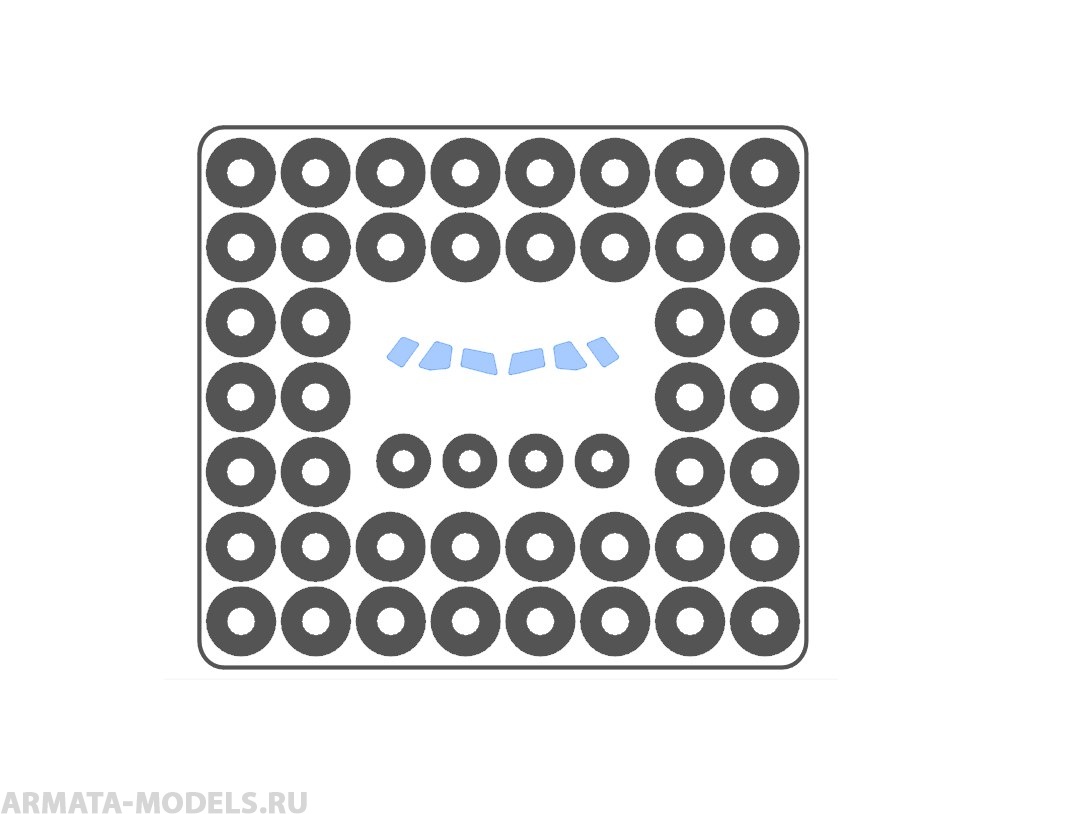 AM144106 Маска окрасочная для Airbus A-380 Revell