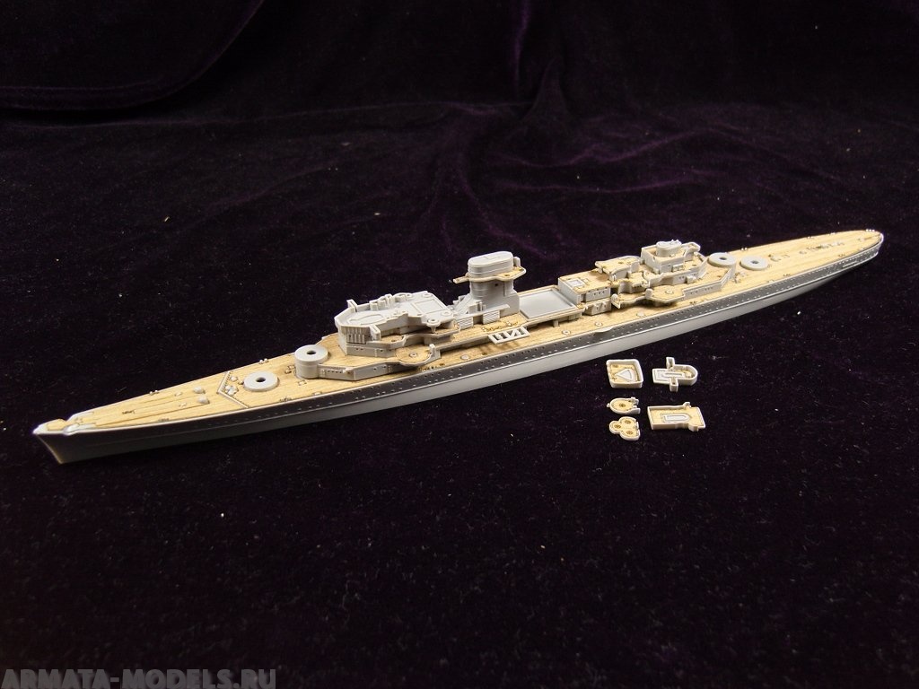 AW20036 Деревянная палуба для DKM Admiral Hipper 1940
