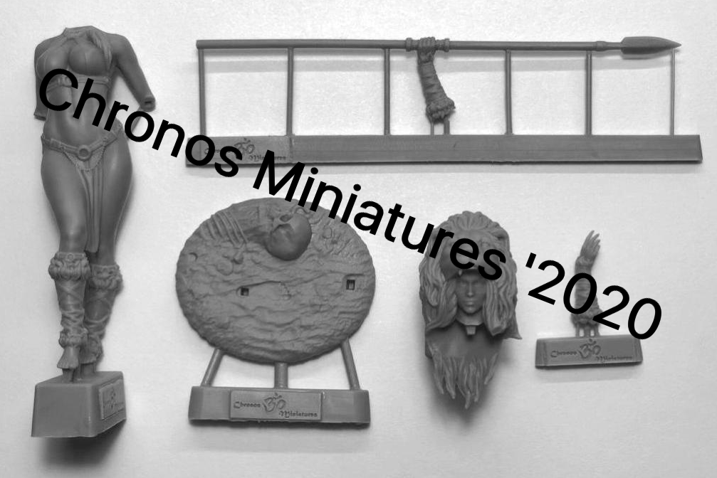 CHM-75047. Миры Фэнтези: Дикарка. 75 мм. Материал - смола. Chronos Miniatures