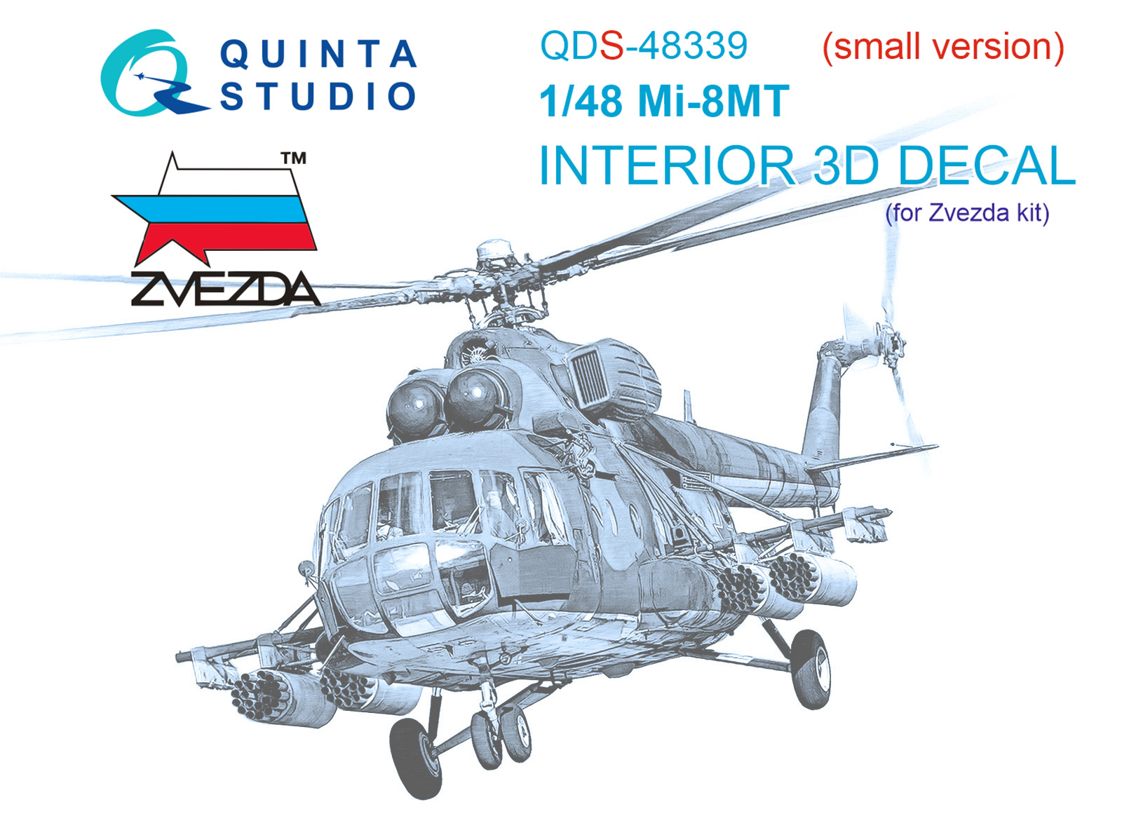QDS-48339 3D Декаль интерьера кабины Ми-8МТ (Звезда) (Малая версия)