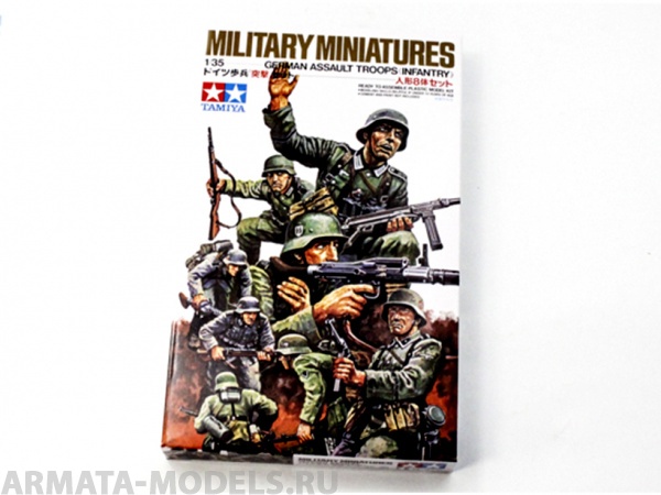 35030T Немецкие пехотинцы в атаке, 8 фигур Tamiya