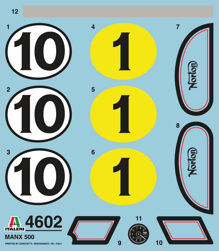 4602ИТ Мотоцикл Norton Manx 500cc 1951 Italeri