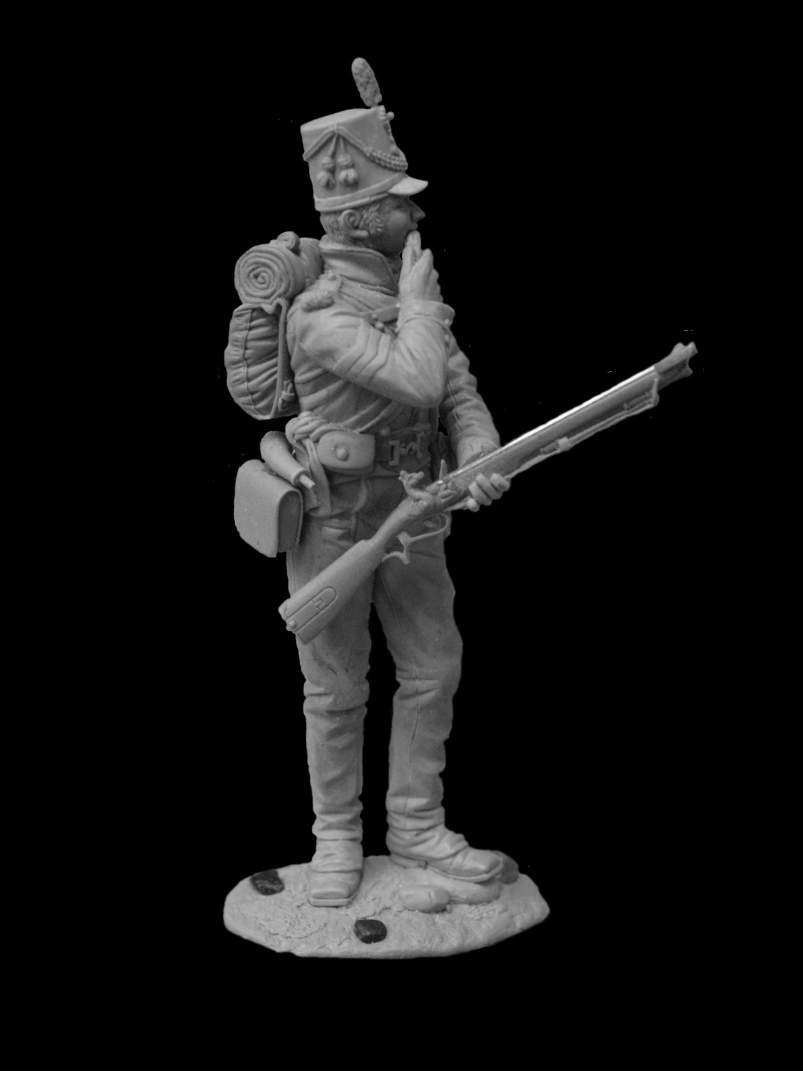 CHM-54013(M). Британский сержант 60-го полка легкой пехоты, 1813-14 гг. 54 мм. Материал - белый металл. Chronos Miniatures